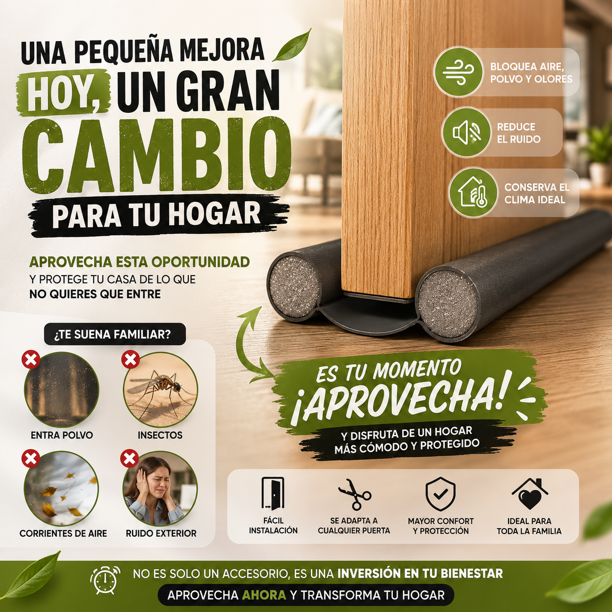 Tapón Puerta Polvo Protector Insecto